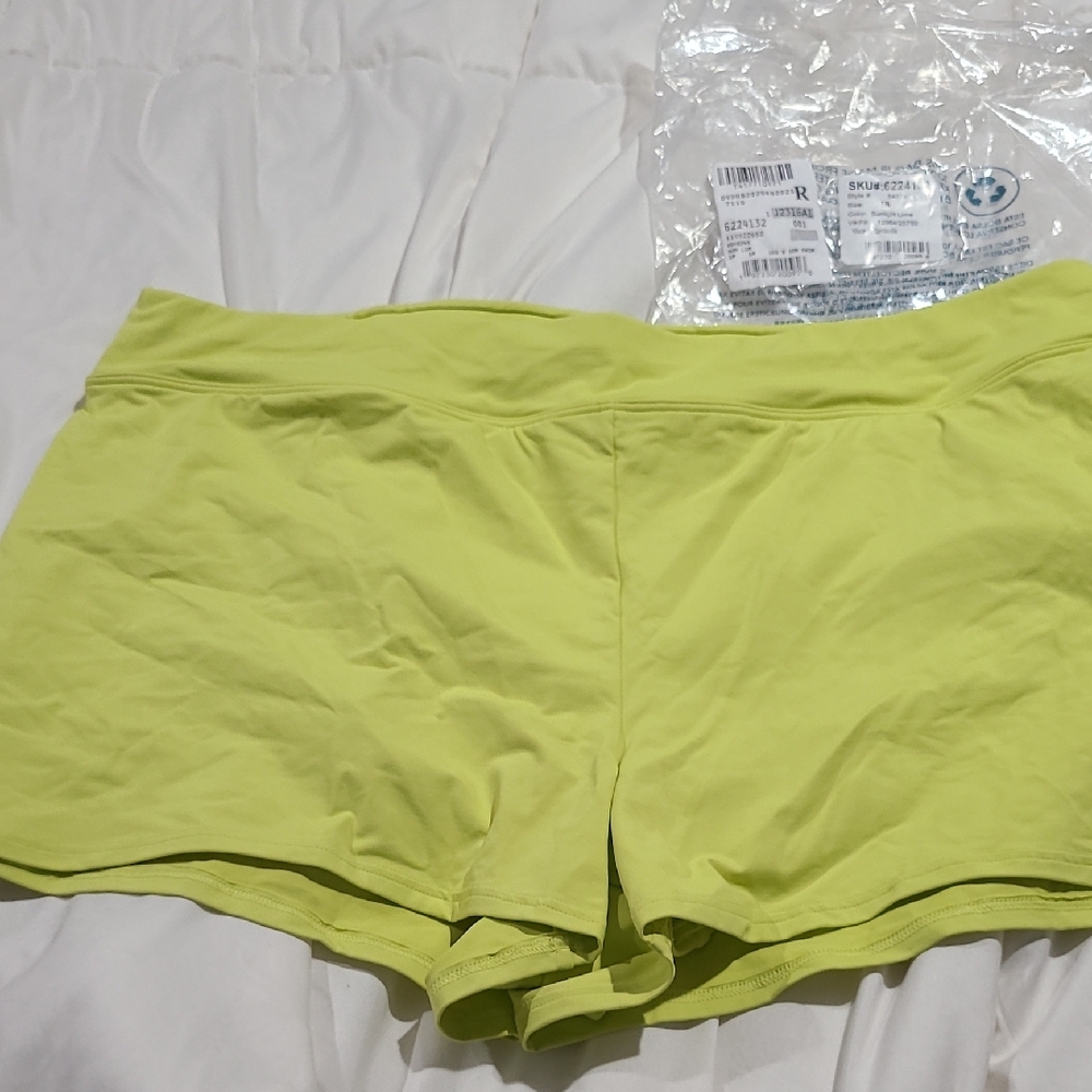 Lands' End Women's Swim Shorts in Sunlight Lime